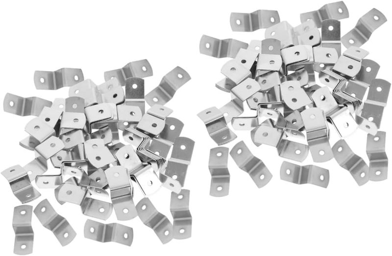 Angoily Pcs Secure Your Photos Offset Canvas Photo Hanging Clips z Shape Frame Backing Clips Easy to Use - Image 1