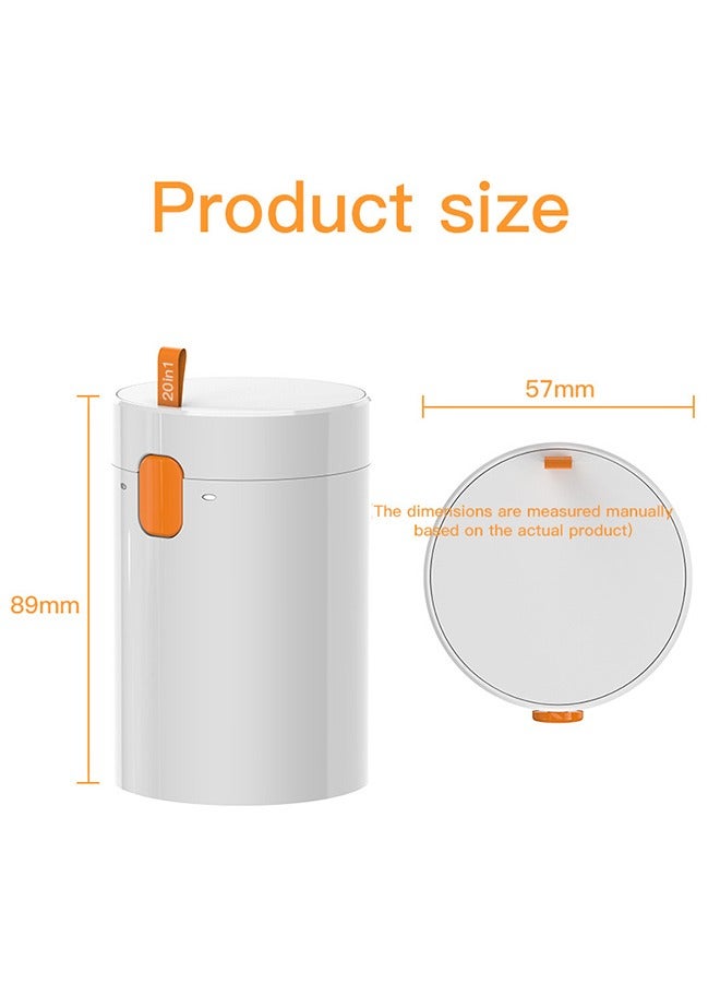 20-in-1 Electronic Cleaner Kit, Portable Keyboard Cleaning Brush, Multifunctional Cleaning Tool for PC Monitor Earbud Cell Phone Laptop Computer Bluetooth Earphones (White) - Image 2