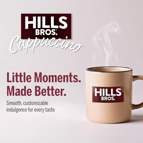 Hills Bros Cappuccino Mix  Rich Frothy CoffeehouseTasting Instant Drink Mix  Quick and Easy Preparation  Perfect for Hot  Iced Drinks  Creaming Coffee  Double Mocha 1 Pack of 16oz - Image 5