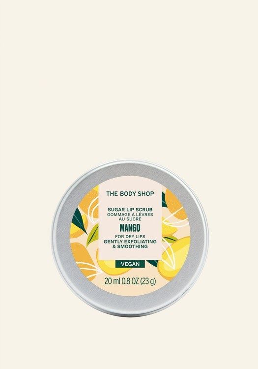 THE BODY SHOP Mango Lip Scrub – Gentle Exfoliator with Shea Butter & Fair Trade Mango Seed Oil, Soft Smooth Kissable Lips, 97% Natural Origin, Vegan, 20ml - Image 1
