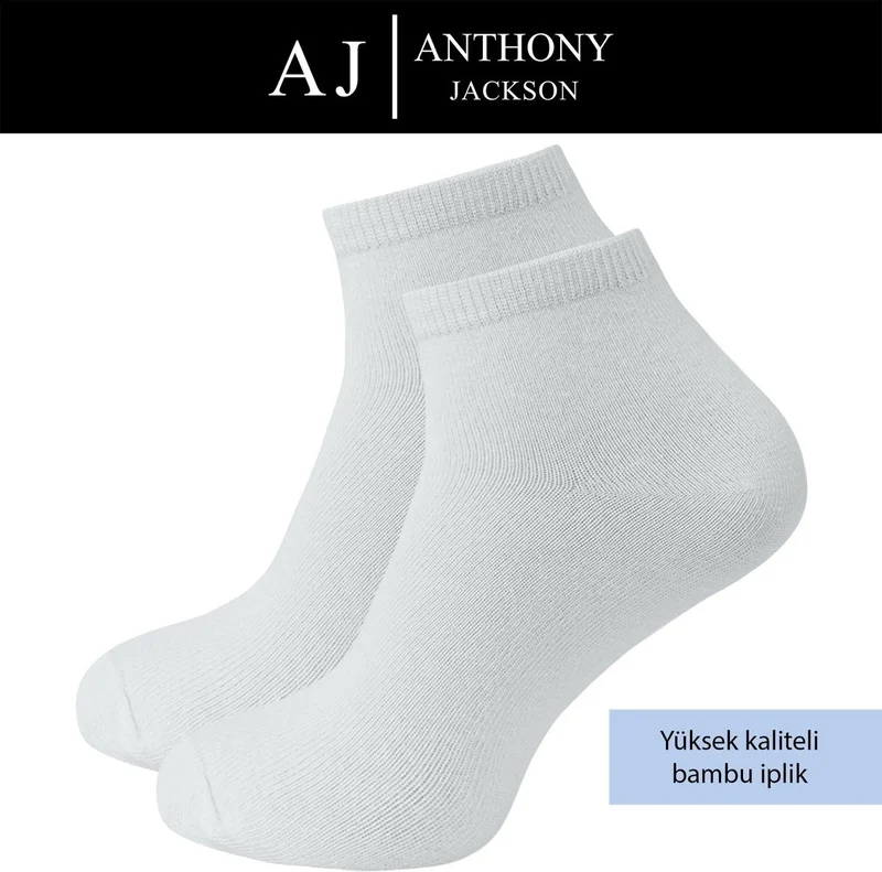 أنتوني جاكسون 10 Pairs Boxed Bamboo Premium Men-Women Ankle Length Short Sports Running and Walking Socks