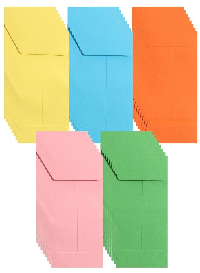 Fadayunn Small Envelopes Cash Envelopes Colored Money Envelopes Small Coin Envelopes 2.4"×3.5" Mini Little Seed Envelope for Coin Cash Check Budget Item Keys Stamps Seeds - Image 1