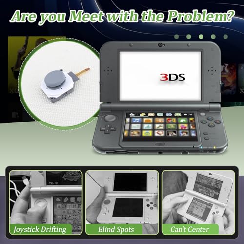 YWLRONG 2Pack Joysticks for Nintendo New 3DS/New 3DS XL 3D Analog Sensor Stick for Nintendo New 2DS XL Joystick Thumbstick Circle Pad Cap Replacement Accessories with Repair Tool(Not for 3DS/3DSXL/2DSXL) - Image 2