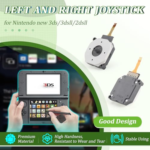 YWLRONG 2Pack Joysticks for Nintendo New 3DS/New 3DS XL 3D Analog Sensor Stick for Nintendo New 2DS XL Joystick Thumbstick Circle Pad Cap Replacement Accessories with Repair Tool(Not for 3DS/3DSXL/2DSXL) - Image 3