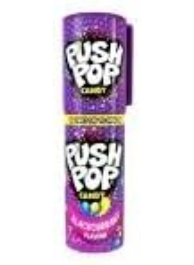 بوش بوب مصاصات الدفع بنكهة العنب، حلوى مرحة بآلية الدفع، نكهة فواكه حلوة، عبوة 6 قطع - Image 1