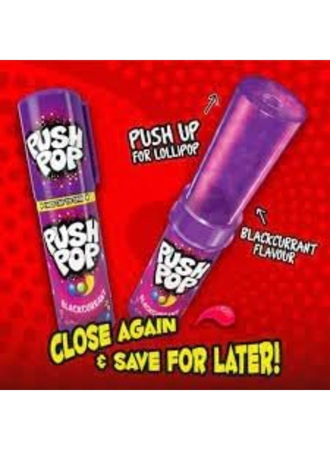 بوش بوب مصاصات الدفع بنكهة العنب، حلوى مرحة بآلية الدفع، نكهة فواكه حلوة، عبوة 6 قطع - Image 2