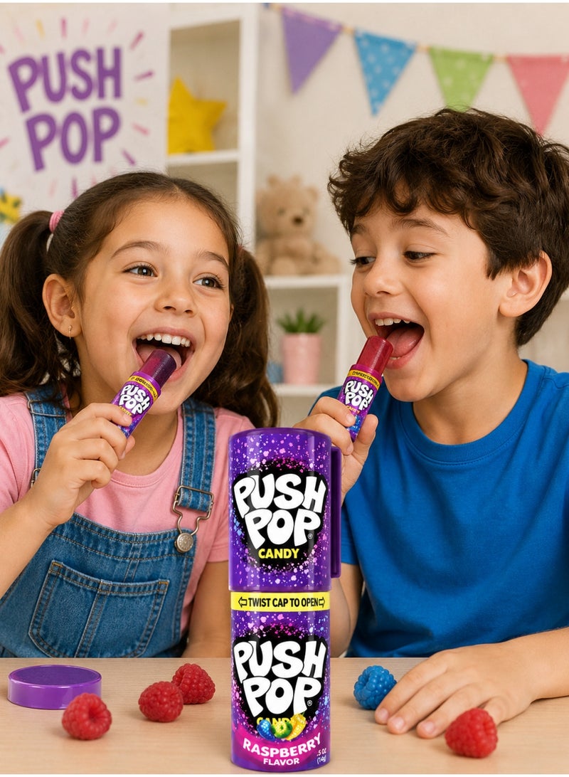 بوش بوب مصاصات الدفع بنكهة التوت (Push Pop Candy) – عبوة توفير 6 قطع | حلوى تفاعلية قابلة للإغلاق وإعادة الاستخدام | نكهة توت لذيذة ومنعشة | سناك للأطفال والحفلات والمدارس والهدايا - Image 4