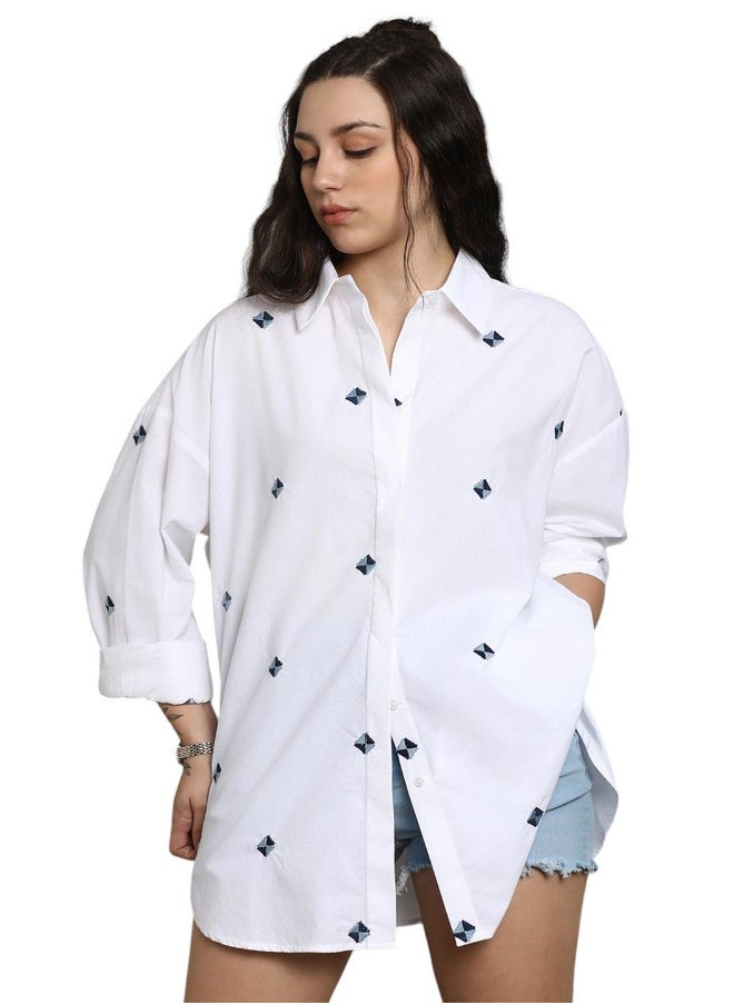 HIGH STAR Women White Shirts  - Image 1