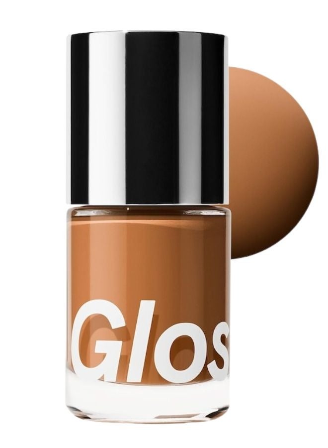 Glossier Stretch Liquid Foundation – Buildable Coverage,    Medium Tan 4 - peach base tone 30ml - Image 1