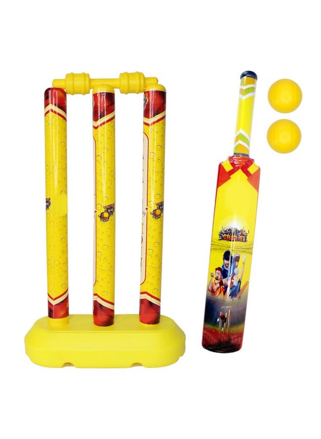 ماجيك - مجموعة ألعاب الكريكيت من Majik Bat and Ball للأطفال للعب في الأماكن المغلقة والمفتوحة - Image 1