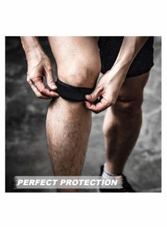 SYOSI 4 Pcs Patella Tendon Knee Strap Knee Pain Relief Support Brace Patella Band Patella Knee Strap for Hiking Soccer Basketball Running Jumpers Knee Tennis Tendonitis Volleyball Squats  - Image 4