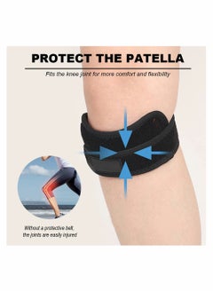 SYOSI 4 Pcs Patella Tendon Knee Strap Knee Pain Relief Support Brace Patella Band Patella Knee Strap for Hiking Soccer Basketball Running Jumpers Knee Tennis Tendonitis Volleyball Squats  - Image 3