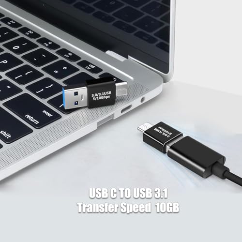 Pastall 𝟒𝐏𝐚𝐜𝐤 𝐔𝐩𝐠𝐫𝐚𝐝𝐞𝐝 USB 3.1 Male to USB C Male Adapter ，USBc/Typec Male to USB Male Converter, Compatible with Mobile Phones/Computers/Notebook Computers/Mobile Phones - Image 4