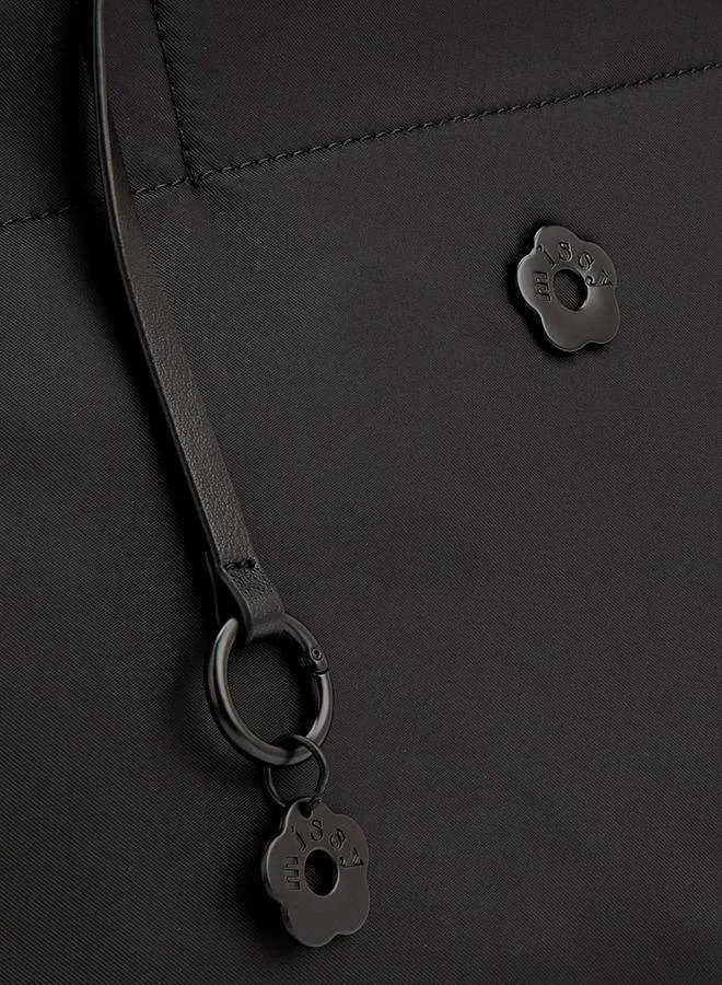 Missy BLACK Solid Tote Bag With Zip Closure for Women | Best Price UAE