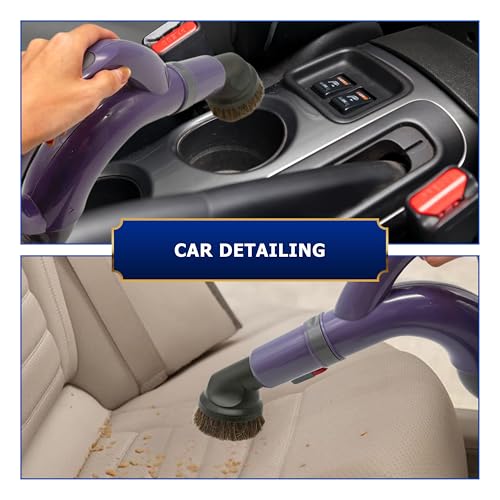 VACEXT Round Horse Hair Vacuum Brush Attachment for Shark Vacuums, Compatible with Miele C1 Shark NV350 NV360 NV500 NV501 HV300 HV301 HV322 HV371 HV372 (1-3/8'' Vacuum Dusting Brush) - Image 4