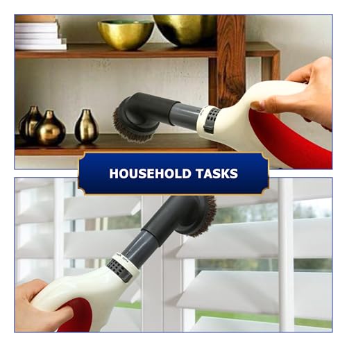 VACEXT Round Horse Hair Vacuum Brush Attachment for Shark Vacuums, Compatible with Miele C1 Shark NV350 NV360 NV500 NV501 HV300 HV301 HV322 HV371 HV372 (1-3/8'' Vacuum Dusting Brush) - Image 5