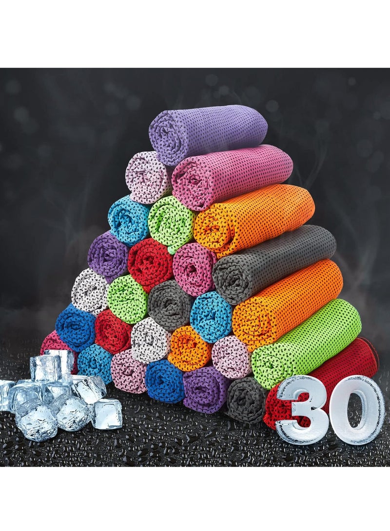 Cooling Towel Bulk Breathable Chilly Towel Workout Cool Cold for Neck Face Microfiber Towel for Gym Travel Yoga Camping Running Outdoor Sport - Image 1