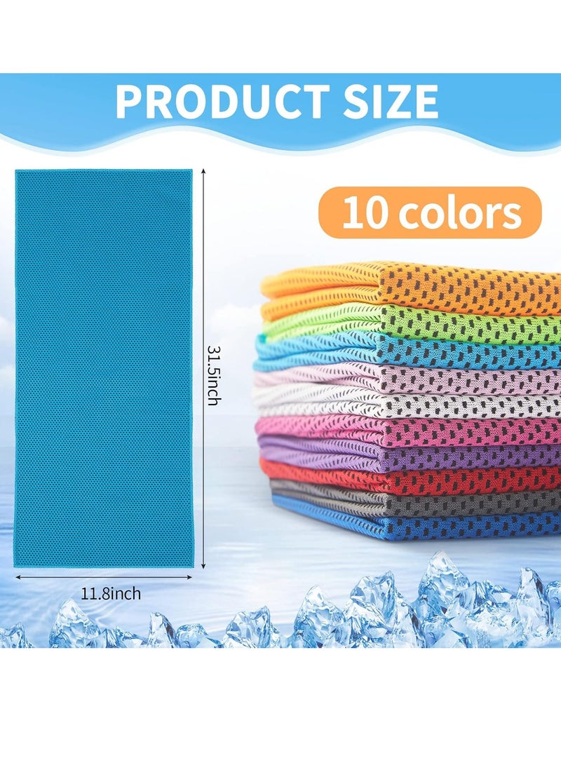 Cooling Towel Bulk Breathable Chilly Towel Workout Cool Cold for Neck Face Microfiber Towel for Gym Travel Yoga Camping Running Outdoor Sport - Image 3