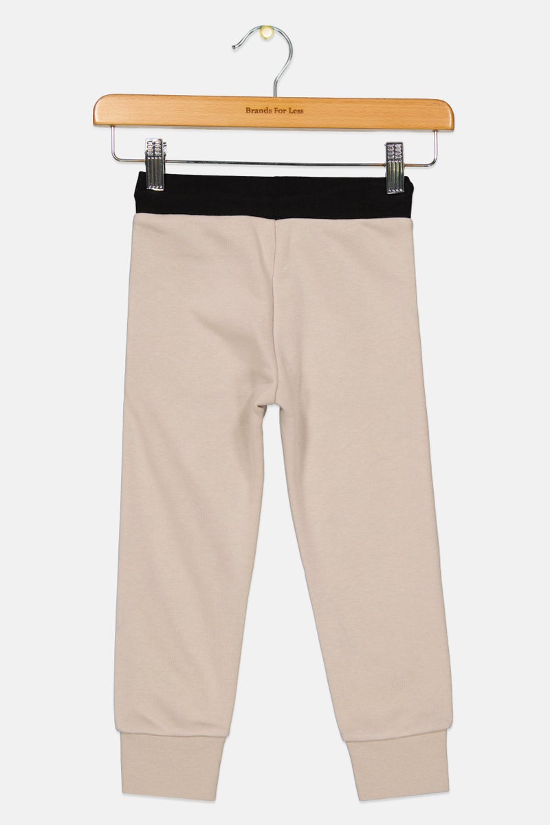 DKNY Toddlers Boy Brand Logo Pant, Beige - Image 2
