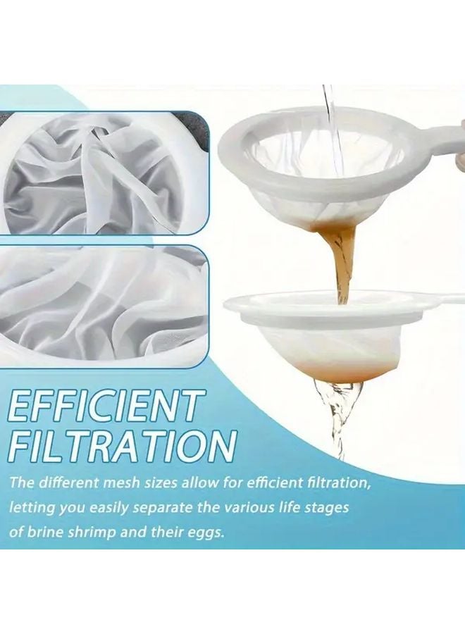 قطعتان من شباك أحواض أسماك الروبيان بمقاس 80 و200 شبكة، وأدوات فقس PVC بشبكة ناعمة - Image 2