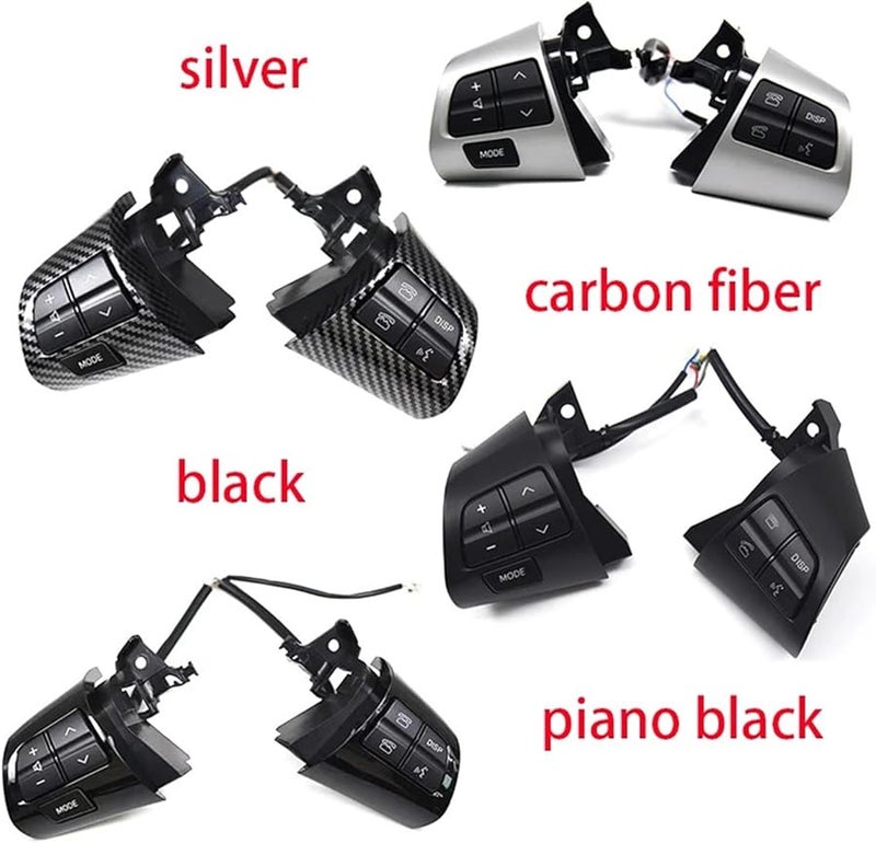 زر التحكم الصوتي في عجلة القيادة من ألياف الكربون لتويوتا كورولا 2010-2013 - Image 3