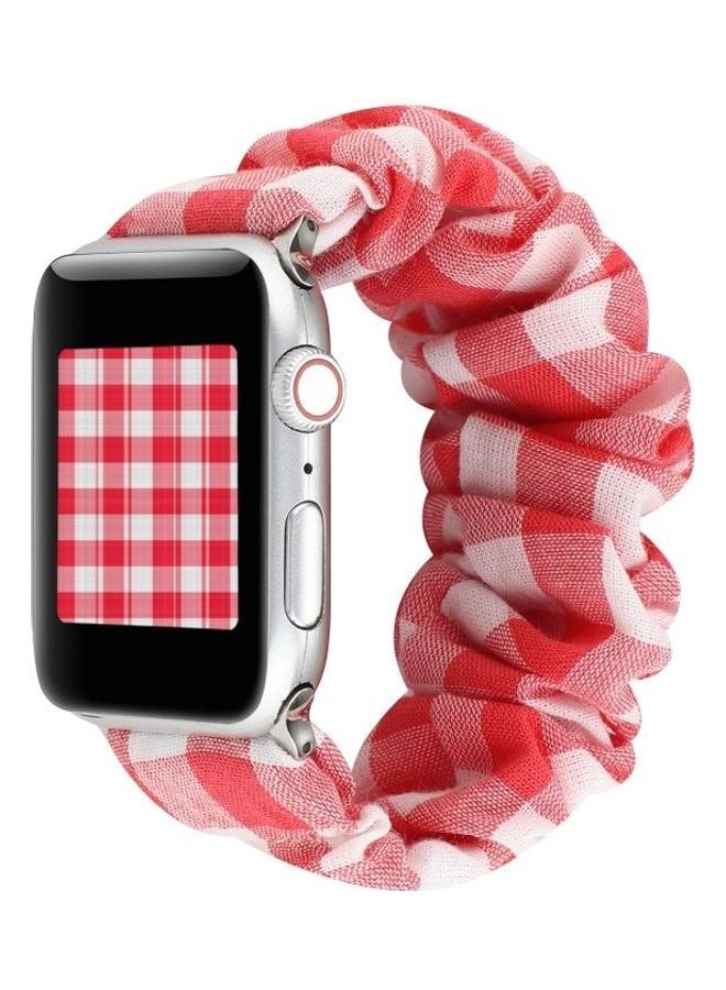 NIBEMINENT Replacement Watchband for Apple Watch Series 7/6/5/4/3/2/1/SE 42/44/45mm Red  - Image 4