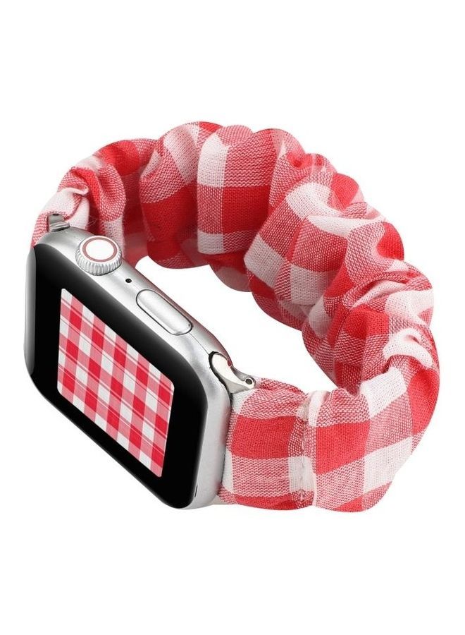NIBEMINENT Replacement Watchband for Apple Watch Series 7/6/5/4/3/2/1/SE 42/44/45mm Red  - Image 5
