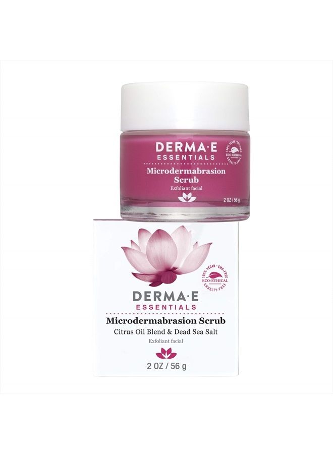 derma-e DERMA E Microdermabrasion Scrub with Dead Sea Salt & Citrus Essential Oils – Facial Exfoliating Scrub Smooths, Revitalizes and Renews – Ideal for Scars and Wrinkles, 2oz - Image 3