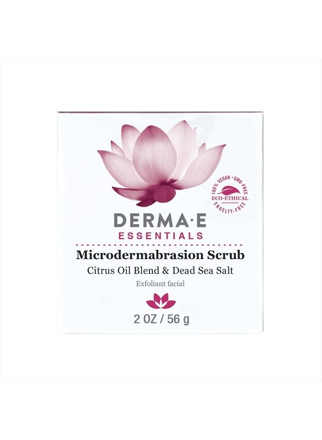 derma-e DERMA E Microdermabrasion Scrub with Dead Sea Salt & Citrus Essential Oils – Facial Exfoliating Scrub Smooths, Revitalizes and Renews – Ideal for Scars and Wrinkles, 2oz - Image 4