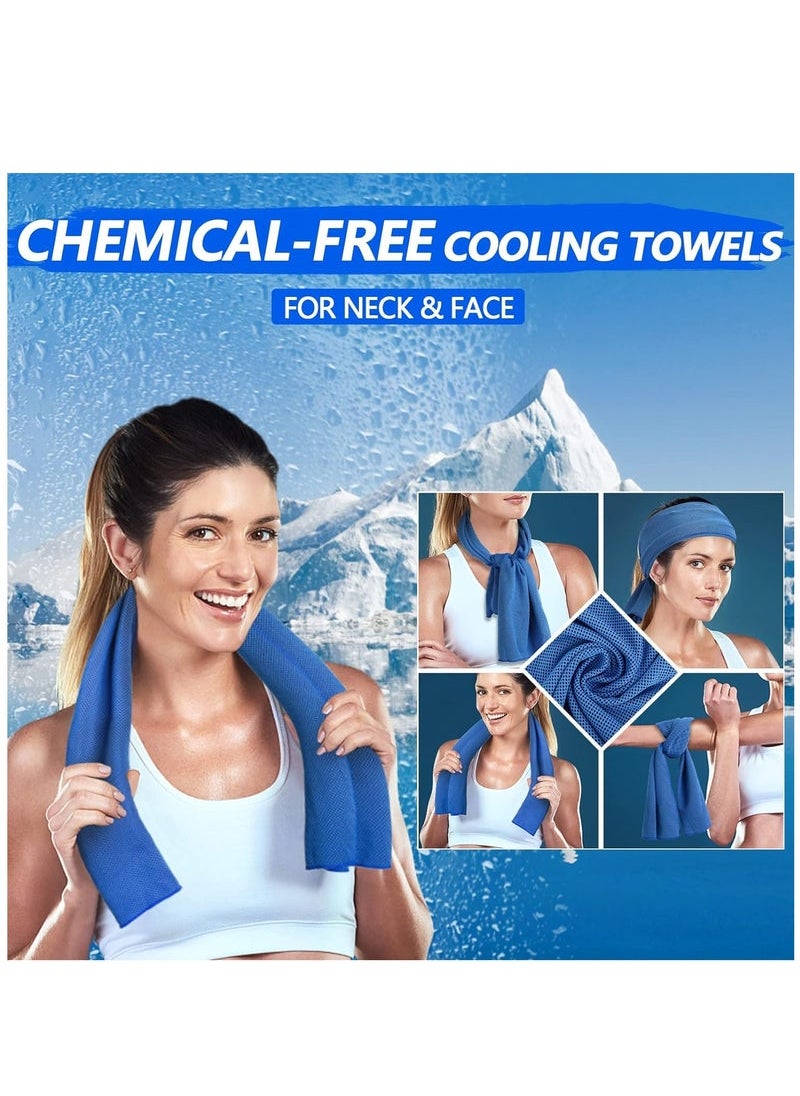 Generic 4 Packs Cooling Towel, Fitness Towel, Quick Dry Sports Towel for Yoga Fitness Golf Tennis Camping Games(30x100cm)  - Image 2