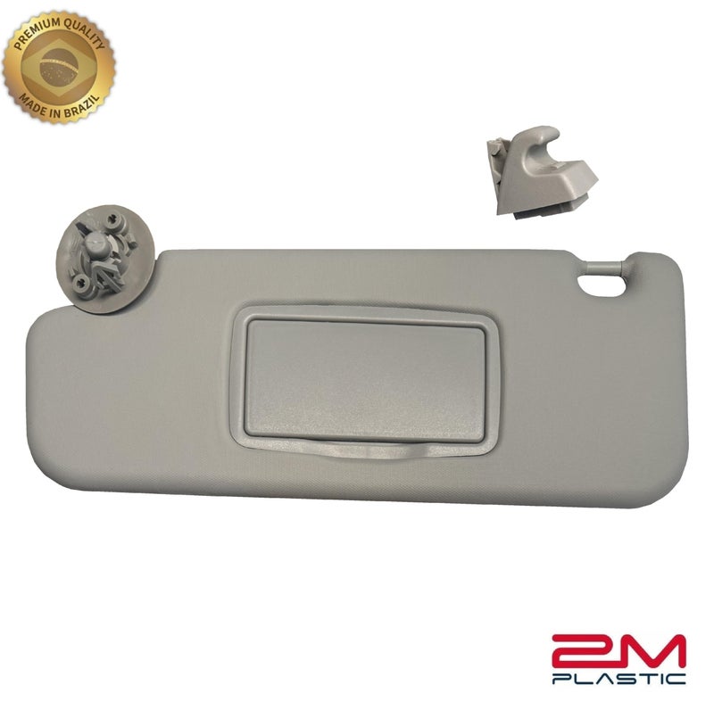 2M PLASTIC Sun Visor fits for Chevy Sonic 2012-2020 Spark 2011-2022 Gray Replacement Brand 2M PLASTIC (Gray Left + Support) - Image 2