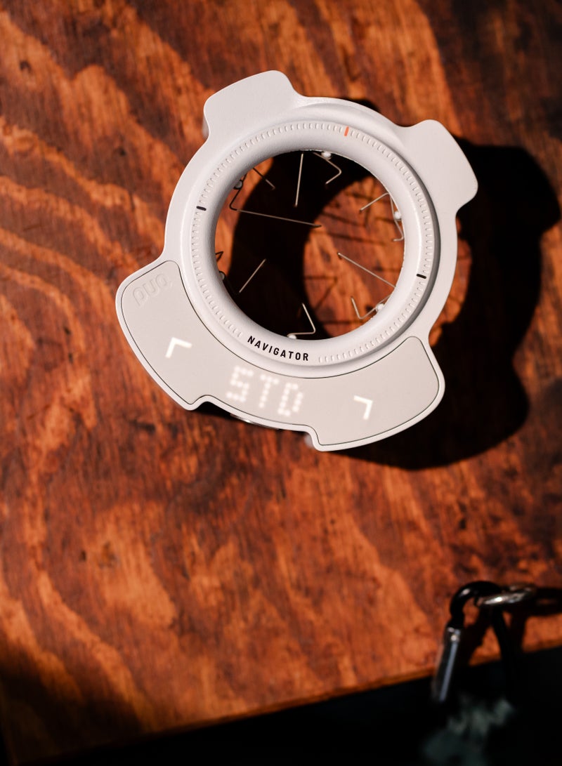 PUQpress Navigator, Automatic Coffee Distribution Tool, Consistent Espresso every time, USB-C Charging - White - Image 4