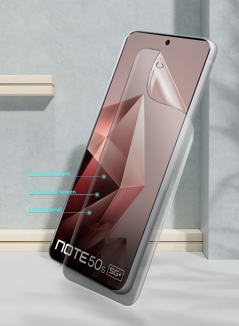 Wtech Infinix Note 50s 5G 2025 Premium Hydrogel Film Thin and Flexible Screen Protector (MSHFMN) - Clear - Image 3