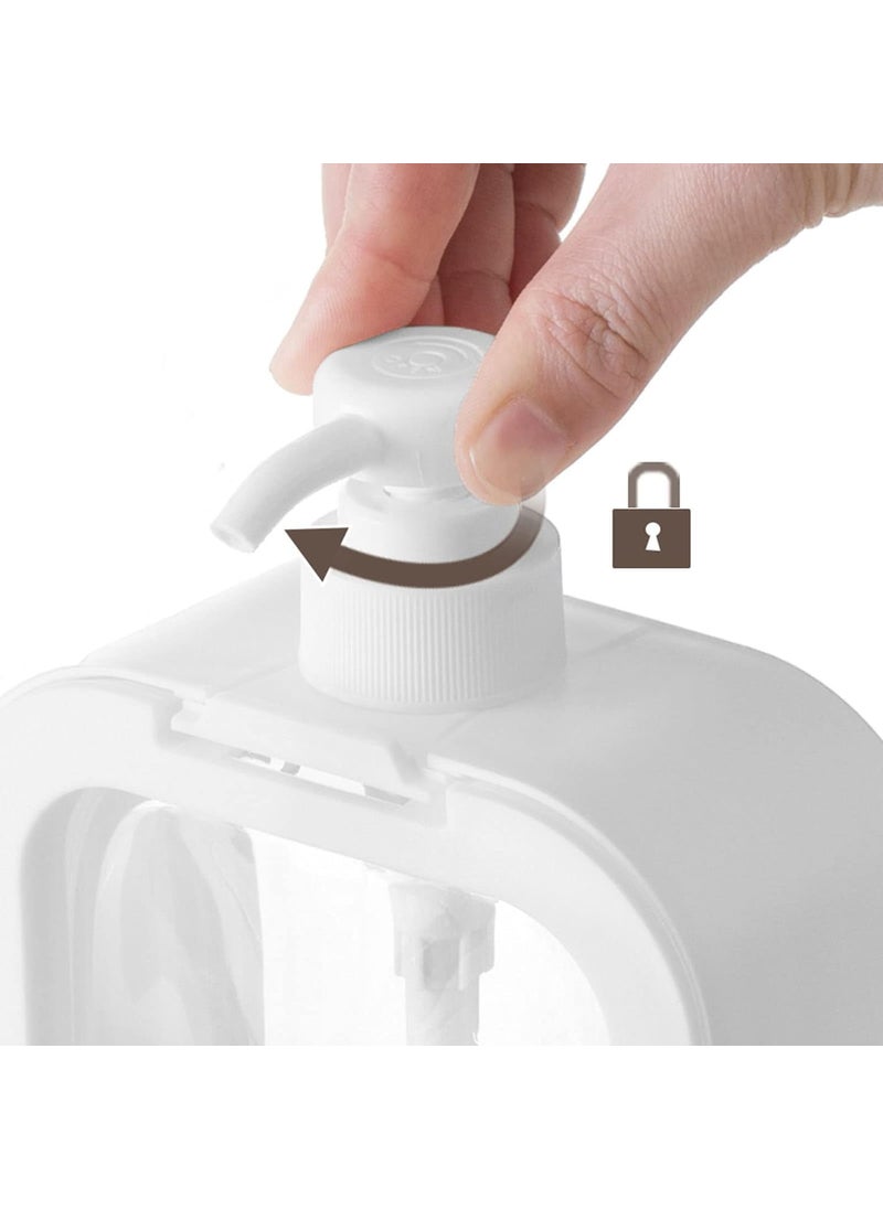 Lazybeee Lazybeee Empty Soap Dispenser Bottle for Bathroom Kitchen Hand Soap Dish Soap Shampoo Dispenser Travel Essential White 1 Pc  - Image 2