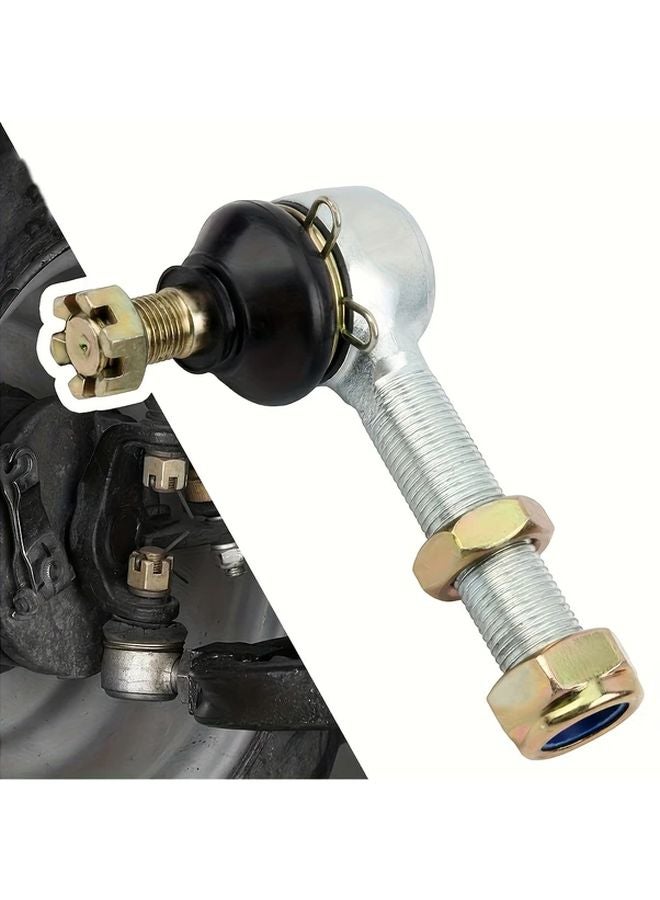 Heavy Duty Black Gold ATV Tie Rod Ball Head 12 16mm Silvery For Motorcycle - Image 2