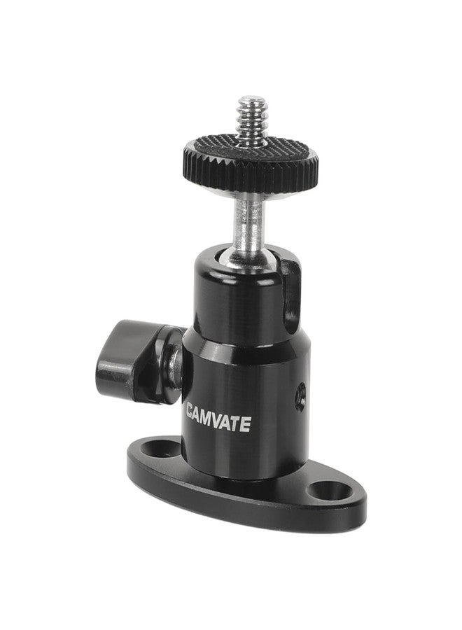 CAMVATE 1/4"-20 Mini Ball Head with Ceiling Mount for CCTV & Video Wall Monitors Mount - 1991 - Image 1