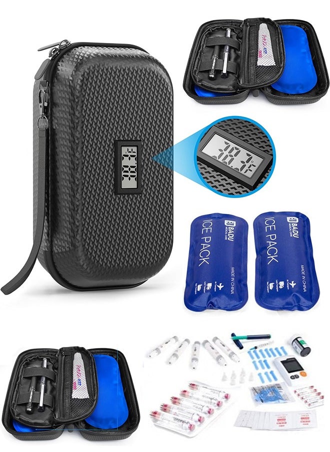 Bukela Medical Insulin Travel Case,Small Fridge Cooler, Insulin Cooler Case Portable Insulin Bag Travel Keep Chilled at 2-8 Degrees  - Image 1