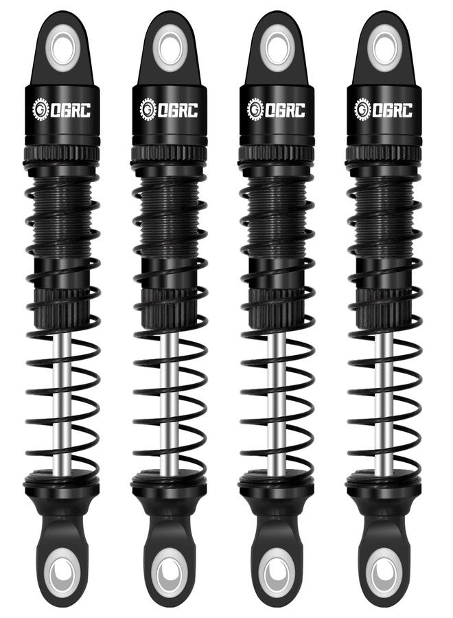 OGUNKE OGRC 52mm Shocks Absorber Oil Threaded Damper Aluminum Front & Rear Shocks for TRX4M 1/18 RC Crawler Upgrade Parts (Black) - Image 1
