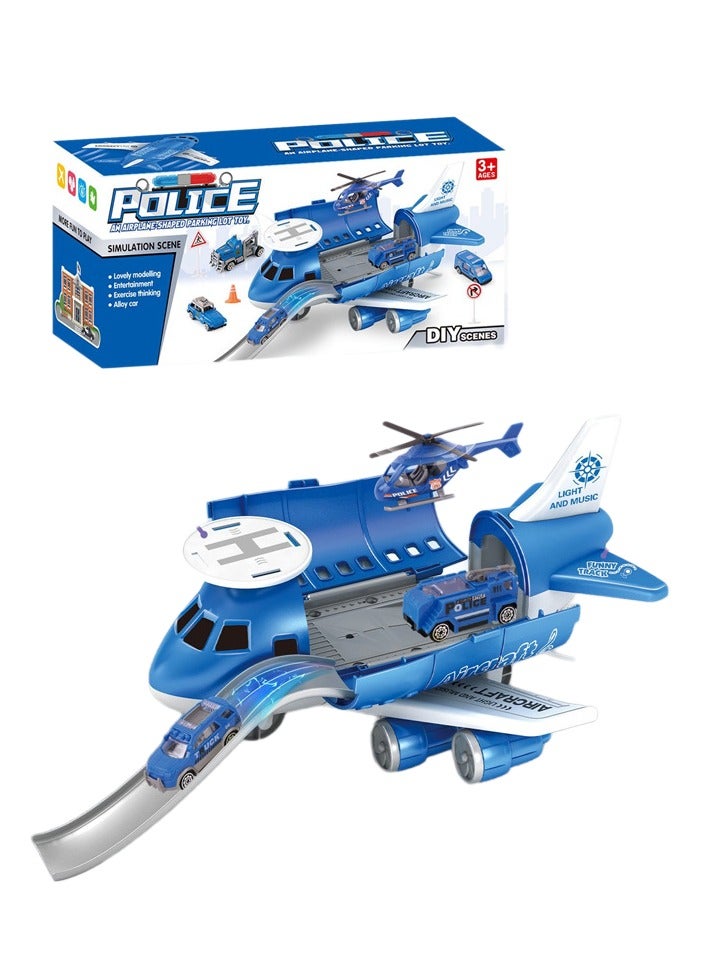 Tracks Transport Car - Airplane Toy - Aircraft Set - Cargo Plane Toy Play Set for Kids - Transport and Cargo Carrier - Creative Engineering Car Rail Car - Parking Lot Toys for Boys and Girls - Storage Plane Models  - Image 1