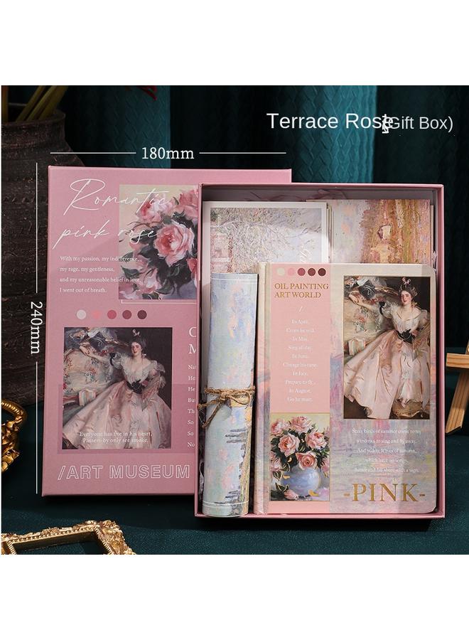 Bluejw Vintage Hollow Hand Ledger Suit Gift Box High Beauty Notebook Stationery Girl Cute Hand Ledger Girl Day - Image 1