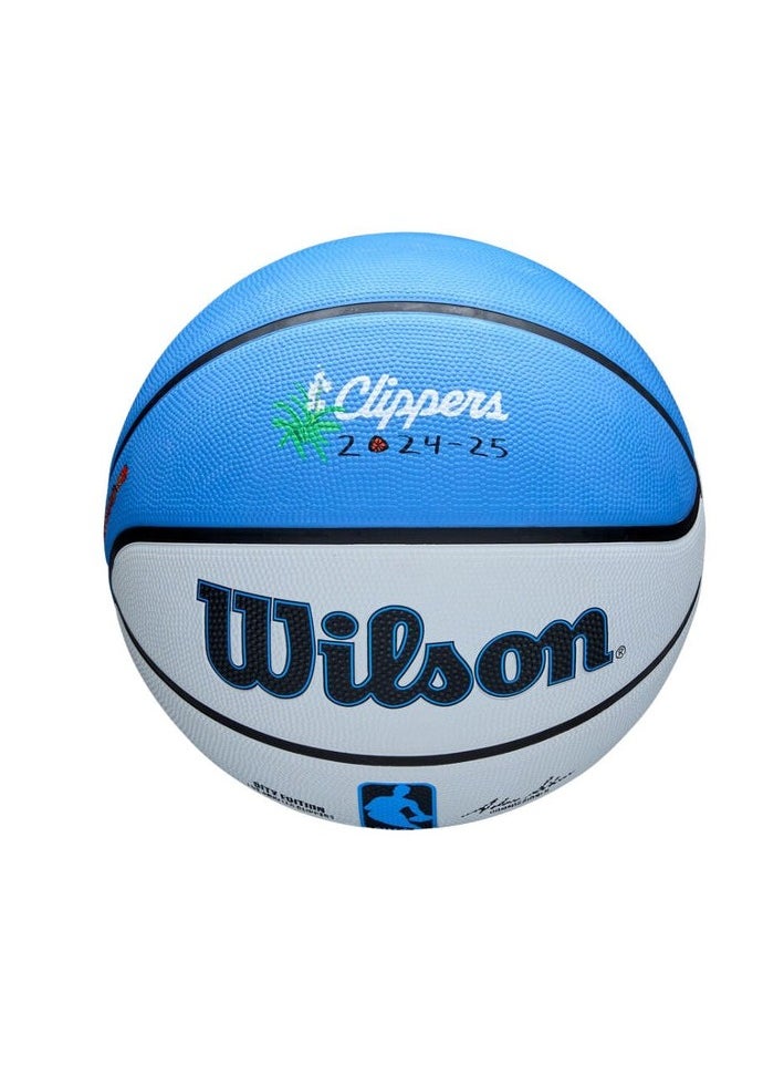 Wilson - 2024-2025 NBA Team City Edition Icon Los Angeles Clippers Basketball – Official Size, Durable Grip & Premium Quality for Indoor & Outdoor Play - Image 1