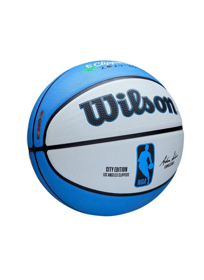 Wilson - 2024-2025 NBA Team City Edition Icon Los Angeles Clippers Basketball – Official Size, Durable Grip & Premium Quality for Indoor & Outdoor Play - Image 1