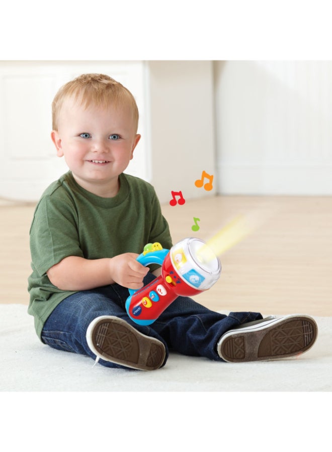 vtech Spin & Learn Color Flashlight Toy with Light-Up Colors, Music & Animal Sounds for Babies - Image 4