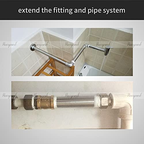 Horiznext stainless steel 304 pipe nipple npt 1” male threaded cast fitting, 12 inches length tube sleeve extension connector, schedule 40 conduit hose adapter - Image 4