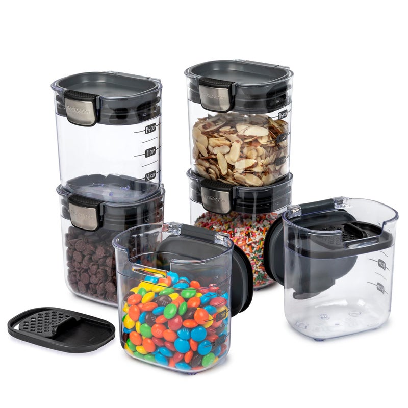 Progressive PKS-401 1.5 Cup Mini Prokeeper+ Airtight Silicone Seal Storage Container Great For Spices & Baking Acessories (6- Piece) - Image 1