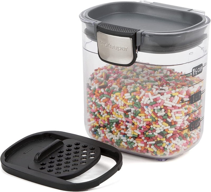 Progressive PKS-401 1.5 Cup Mini Prokeeper+ Airtight Silicone Seal Storage Container Great For Spices & Baking Acessories (6- Piece) - Image 4