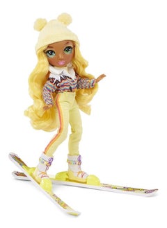 RAINBOW HIGH Winter Break Sunny Madison Yellow Fashion Doll And Playset With 2 Designer Outfits Pair Of Skis & Accessories  - Image 4