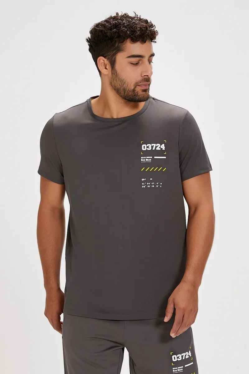 باد بير Jesse Asphalt Printed Men's T-Shirt
