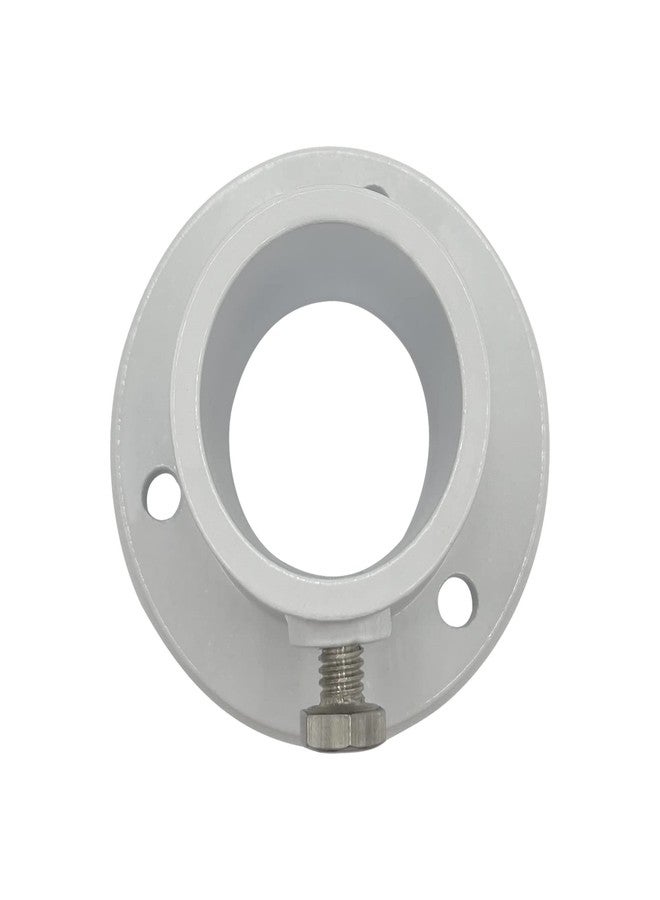 Poolzilla 4-Pack Deck Anchor Flange in White, Diameter of 1 1/2", Made of High Grade Cast Aluminum - Image 5
