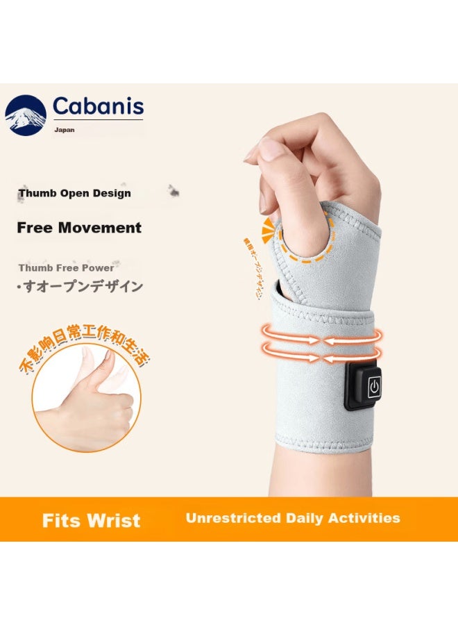 Cabanis Brand Electric Heated Wrist Brace For Tendonitis, Moxa Heat Therapy Wrist Warmer, Pain Relief For Men And Women - Image 2